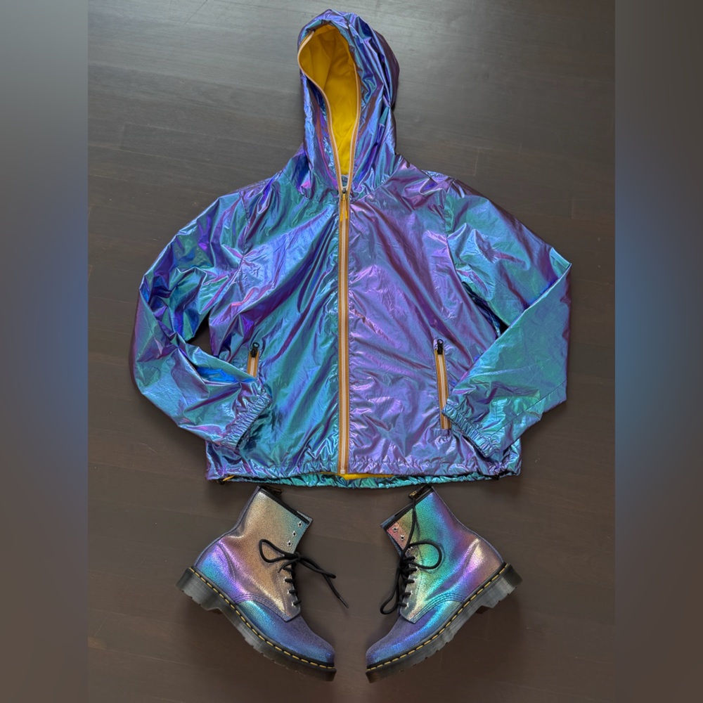 ASHLEY by 26 INTERNATIONAL Sunrise
Collection Iridescent Jacket Zip Up Medium - Picture 2 of 8